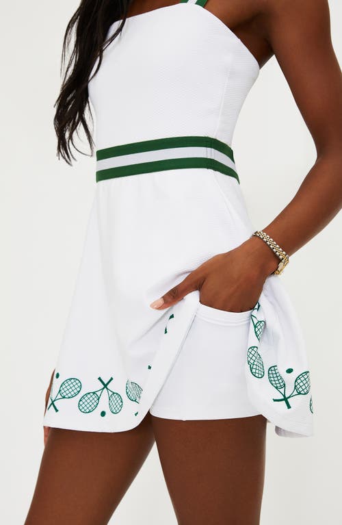 Beach Riot Miriam Active Skirted Romper In White