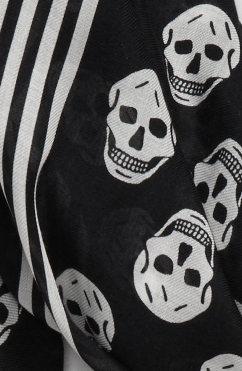 McQueen Alexander McQueen Skull Print Modal Scarf, Alternate, color, 