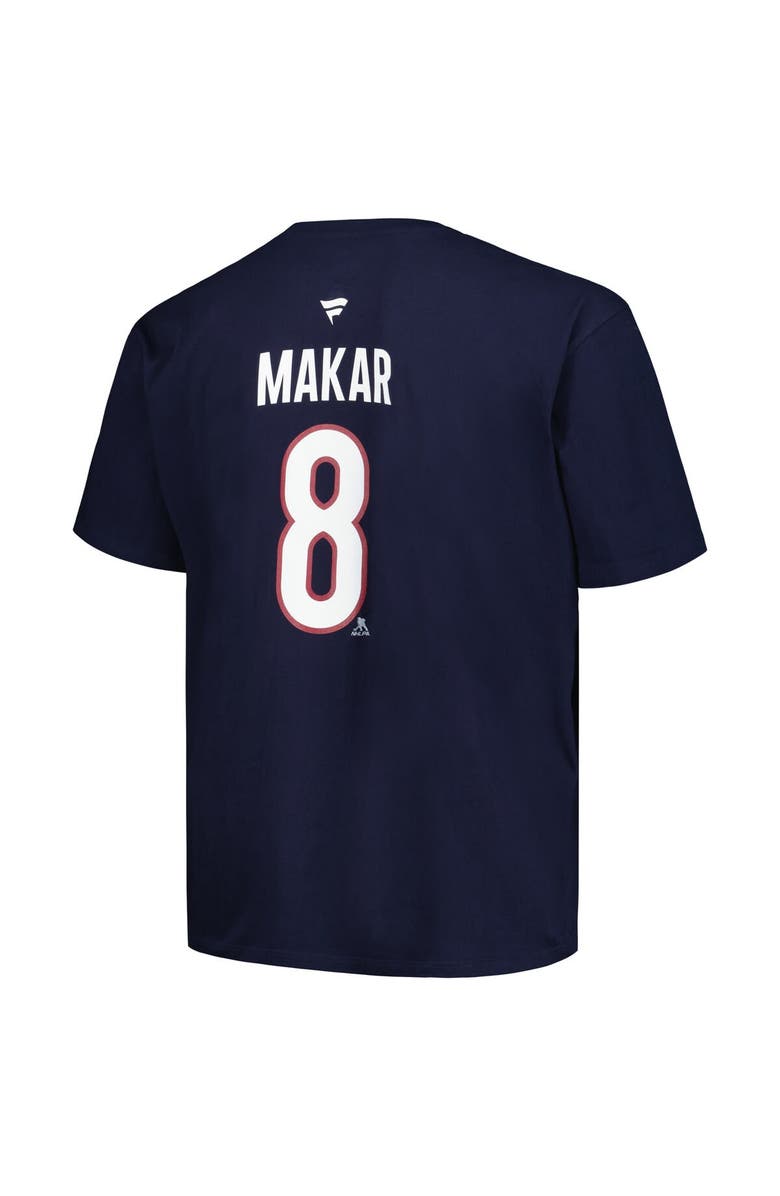 FANATICS Men's Fanatics Branded Cale Makar Navy Colorado Avalanche Big & Tall Name & Number T-Shirt, Alternate, color, Navy