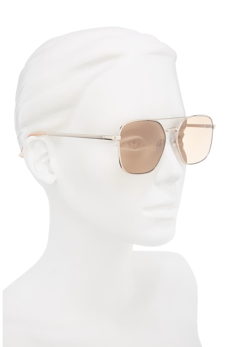 Retro Aviator Sunglasses, Alternate, color, GOLD