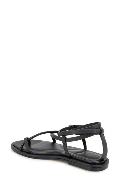 Kenneth Cole Paros Ankle Strap Sandal In Black Leather