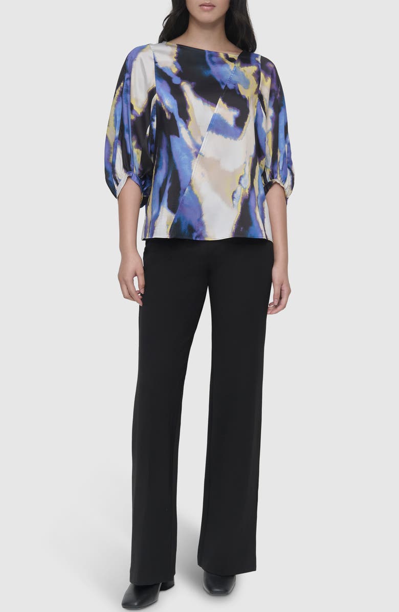 DKNY Asymmetric Neck Top, Alternate, color, 