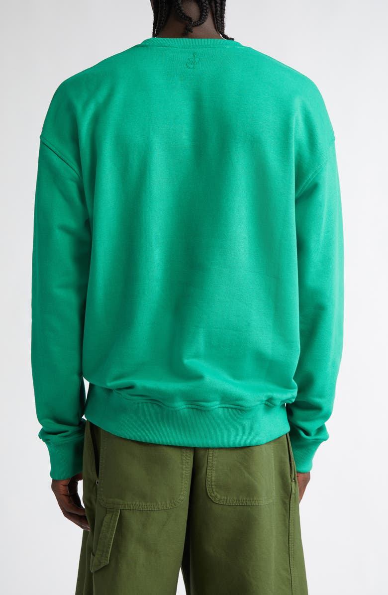 JW Anderson Hedgehog Embroidered Organic Cotton Graphic Sweatshirt, Alternate, color, 