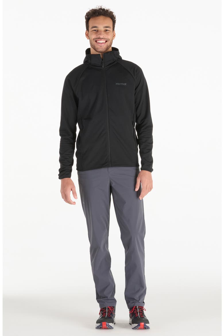Leconte Full Zip Hoodie, Alternate, color, BLACK