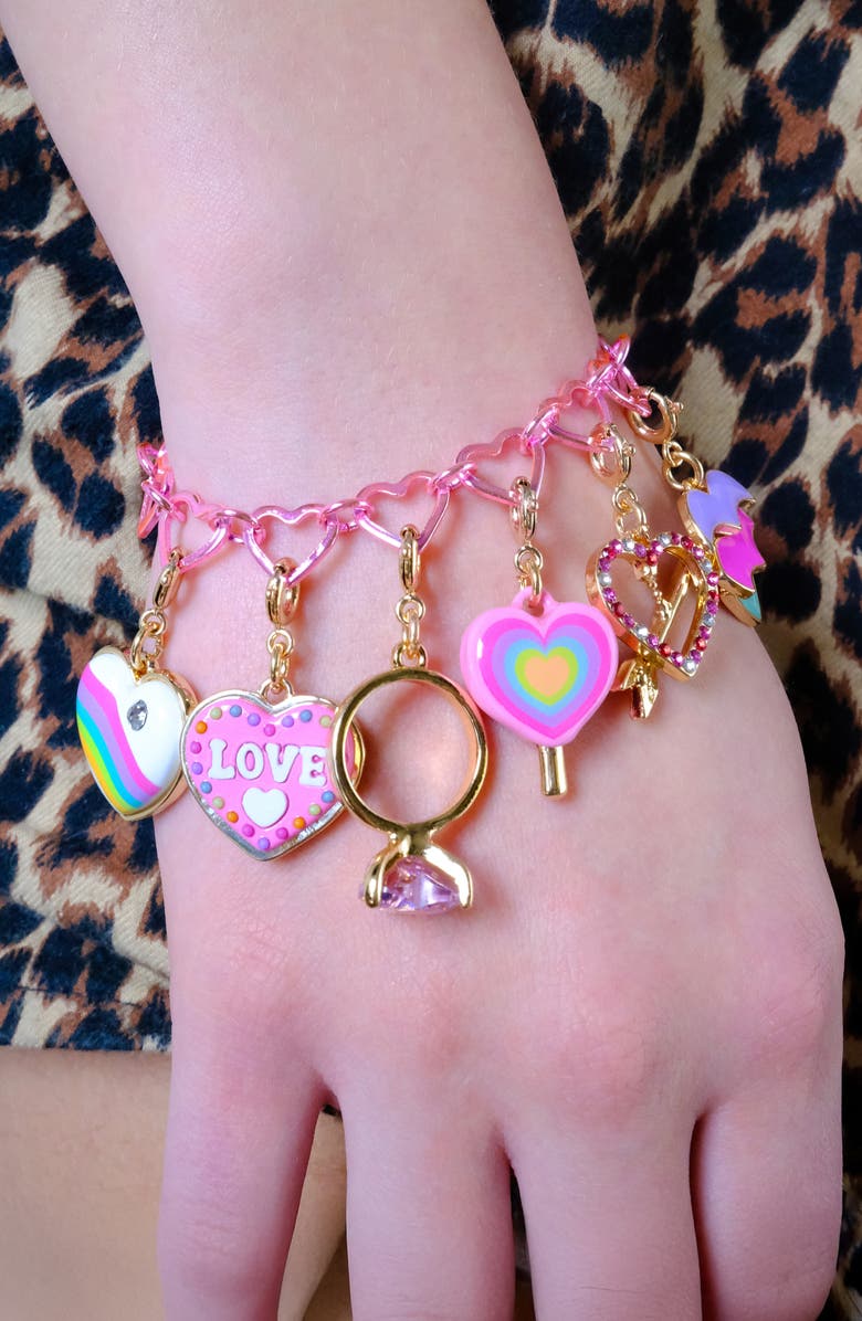 CHARM IT!<sup>®</sup> Kids' Heart Chain Bracelet, Alternate, color, Pink
