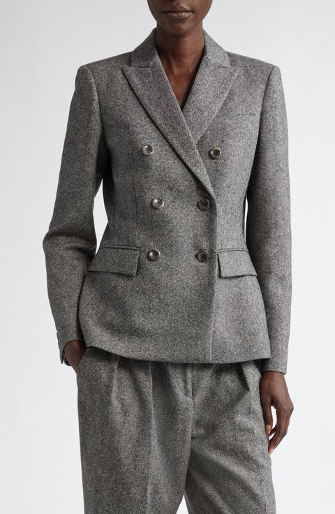 Indiana Double Breasted Wool Blazer
