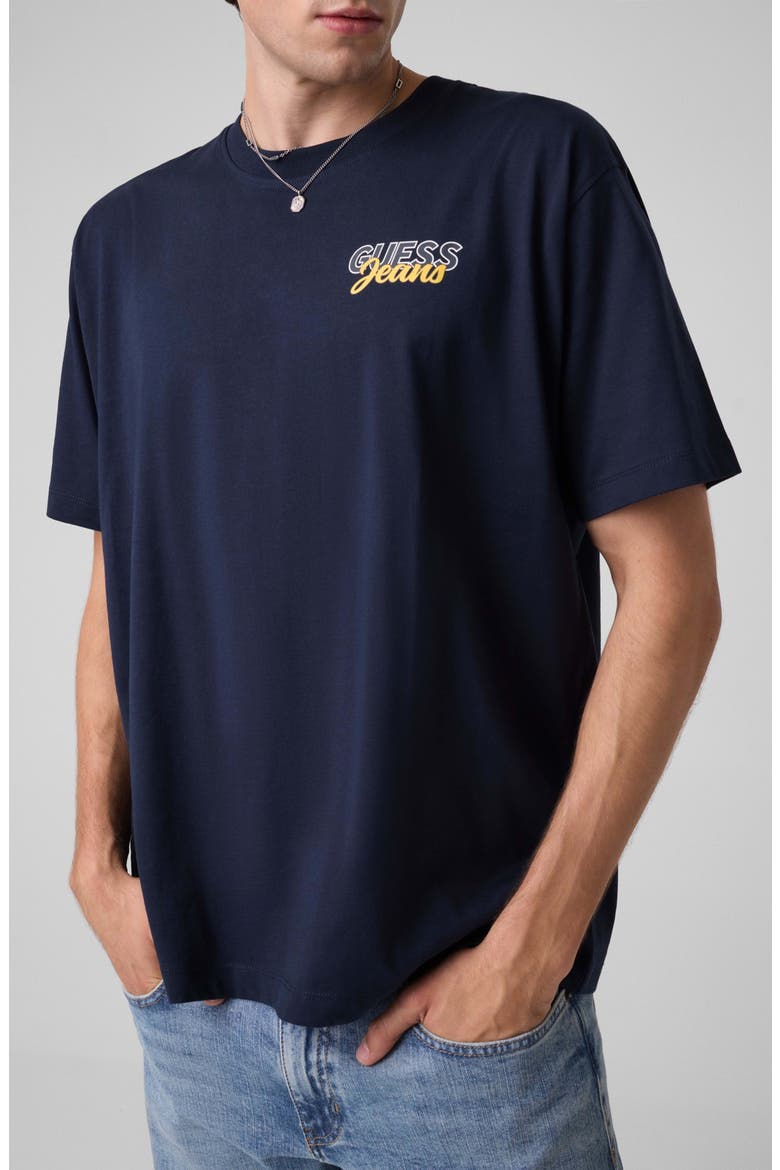 Oversized Graphic Logo T-Shirt, Alternate, color, NAVY