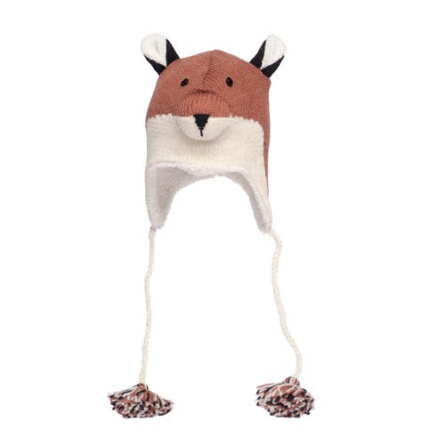 Nirvanna Designs Fox Hat In White