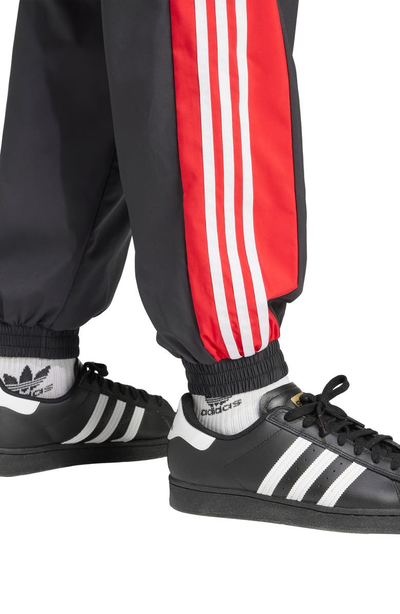adidas Warm Up Track Pants, Alternate, color, Black/ Better Scarlet