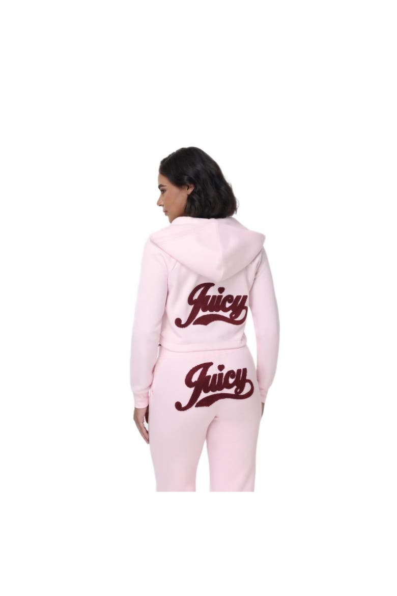 Cropped Bubble Fleece Hoodie, Alternate, color, SOFT GLOW