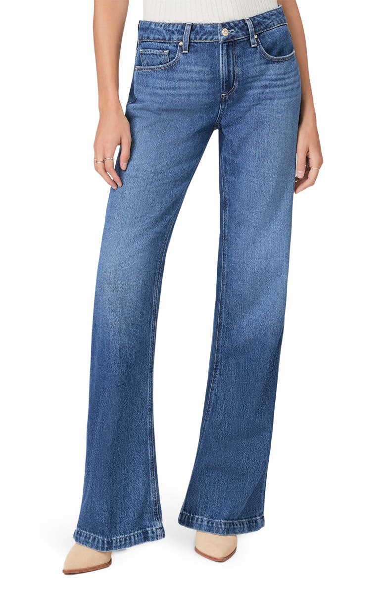 PAIGE Sonja Low Rise Wide Leg Trouser Jeans, Main, color,
