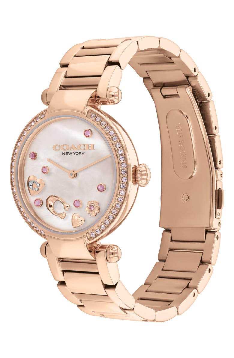 COACH Cary Bracelet Watch, Alternate, color, Rose Gold