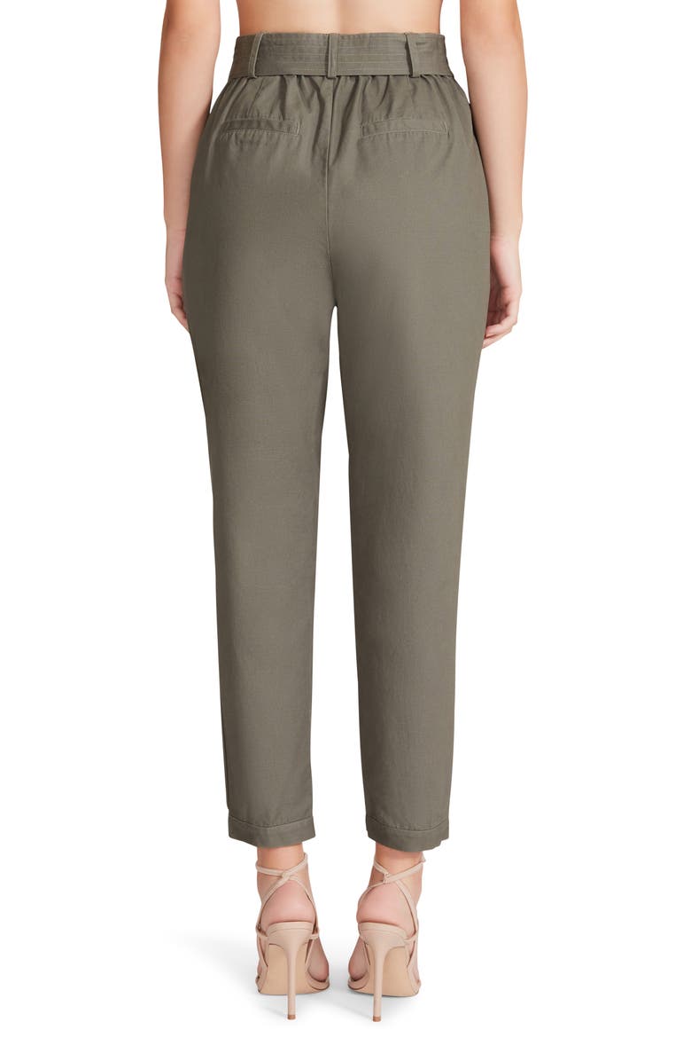 BB Dakota by Steve Madden Tie Waist Cotton Ankle Pants, Alternate, color,