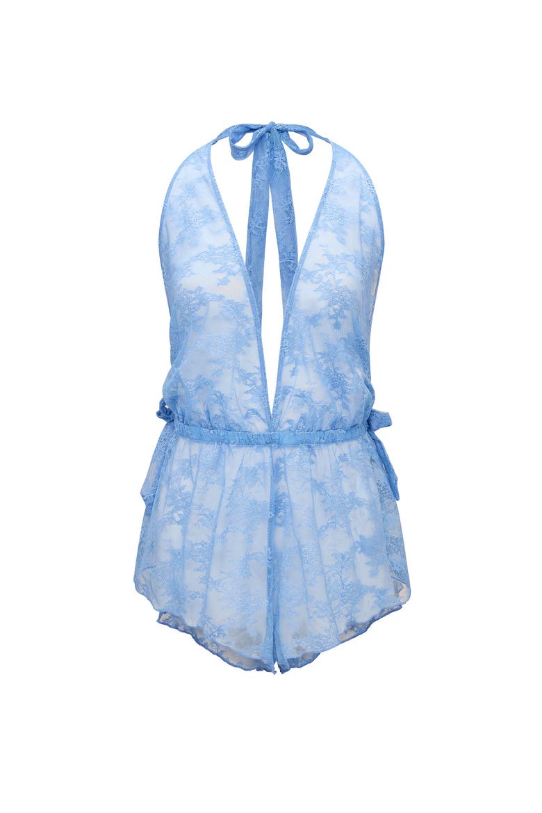 Danie Romper Lingerie, Alternate, color, Medium blue