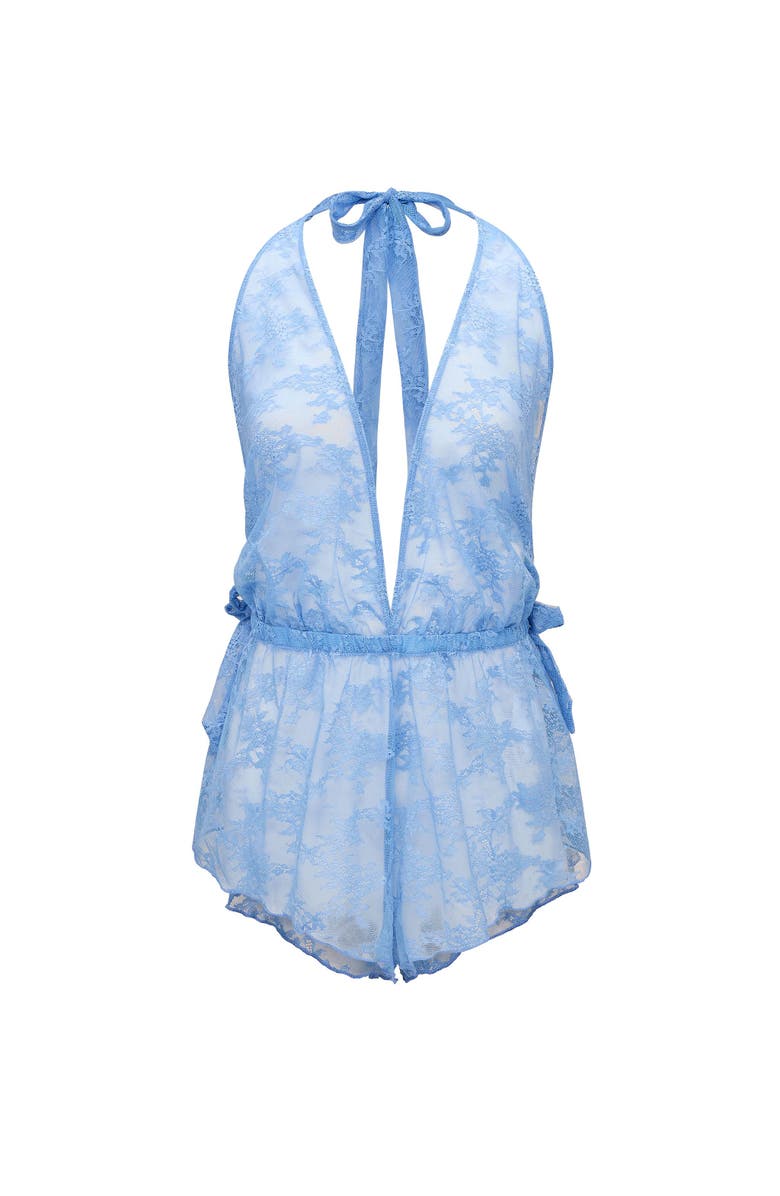 Adore Me Danie Romper Lingerie, Alternate, color, Medium Blue