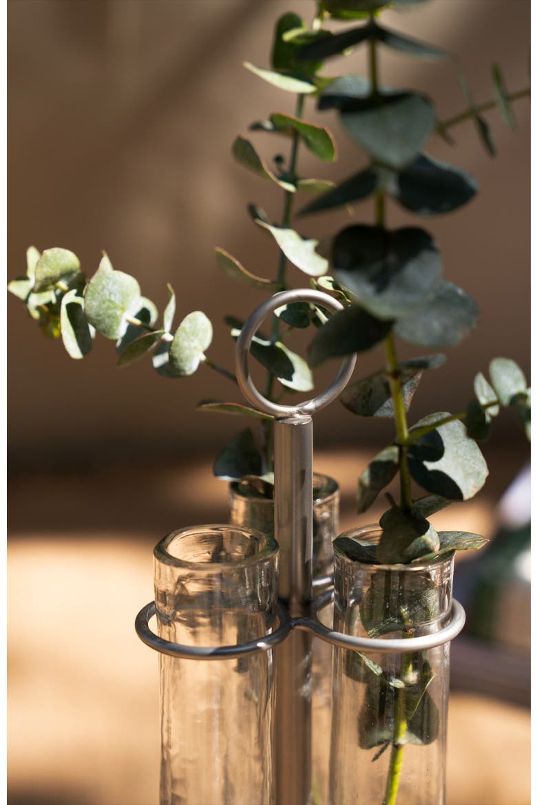 Floral Trio Table Vase, Alternate, color, Clear