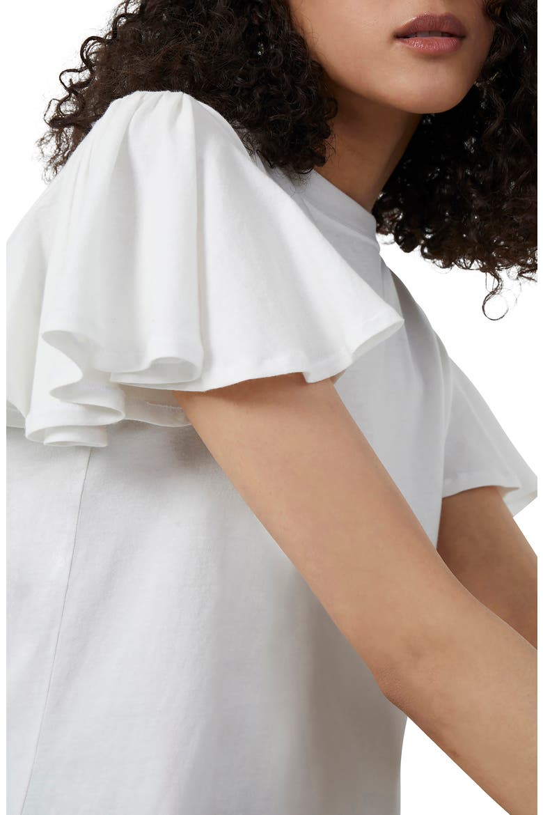 Vera Ruffle Cotton Top, Alternate, color, WINTER WHITE