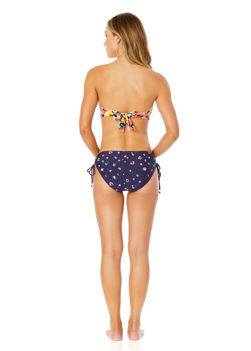 Anne Cole Gradient Floral Twist Bandeau Bikini Swim Top In Gradient Floral