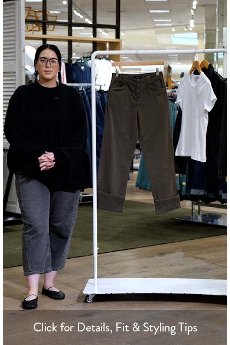 Luna High Waist Stretch Cotton Pants video