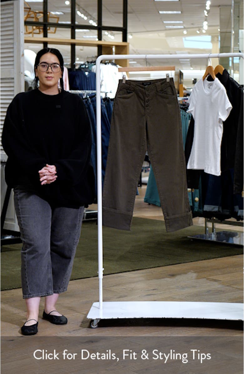 Luna High Waist Stretch Cotton Pants, sales video thumbnail