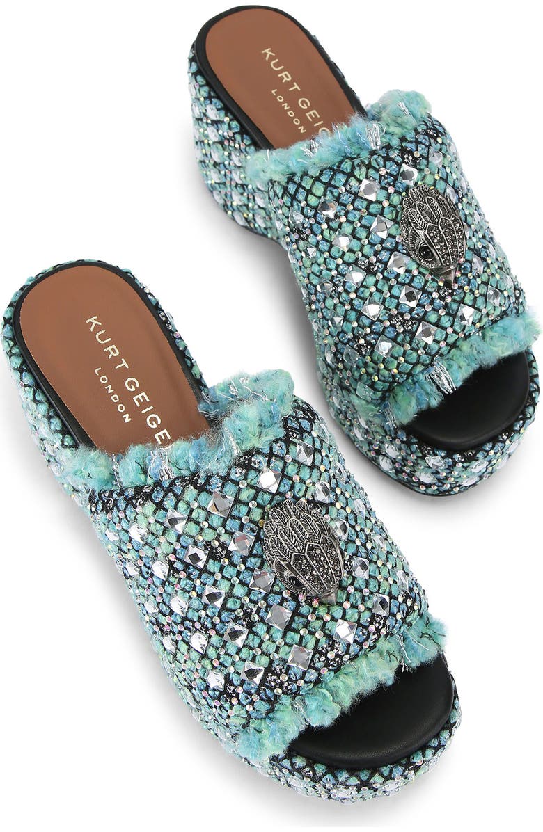 Kurt Geiger London Kensington Tweed Platform Sandal, Alternate, color,