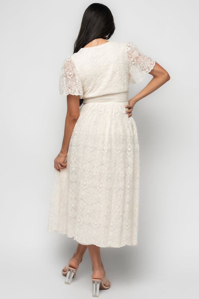 Aphrodite Lace Dress, Alternate, color, White