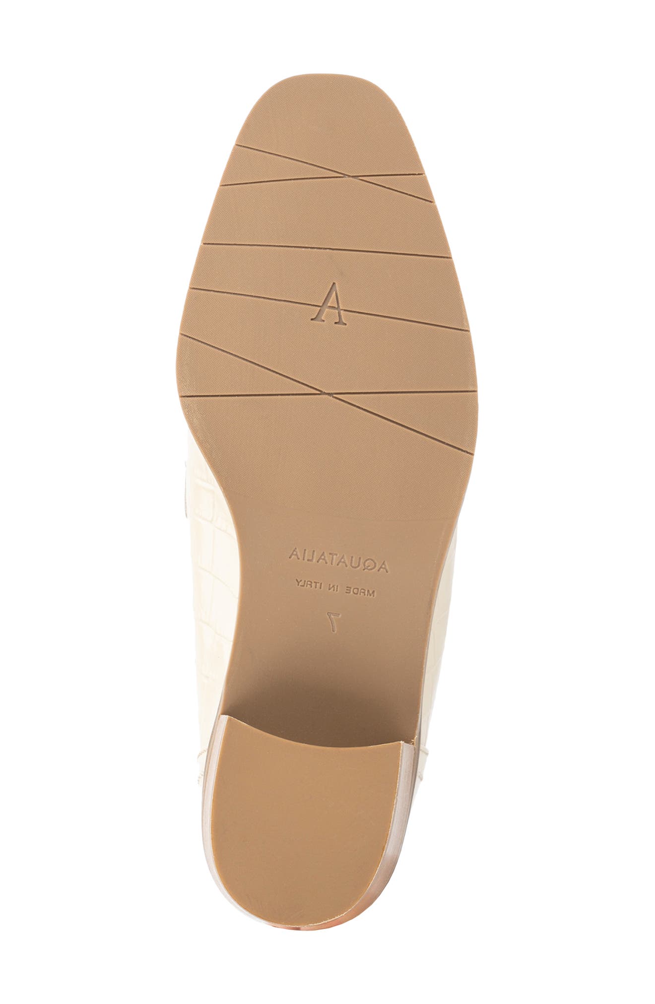 Riya Croc Embossed Penny Loafer, Alternate, color, BEIGE