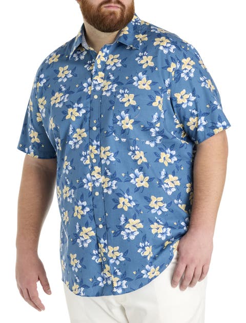 Big & Tall Floral Sport Shirt