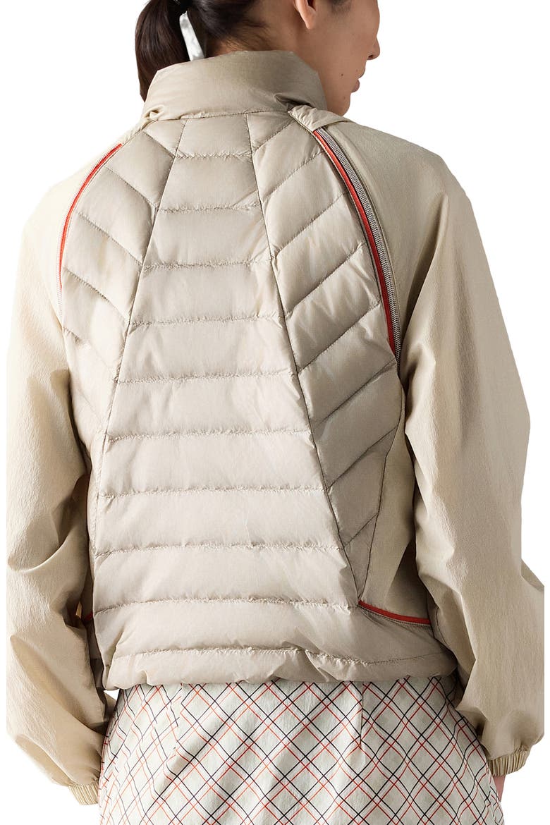 Cloud Walker 800 Fill Power Down Hybrid Jacket, Alternate, color, ALABASTER