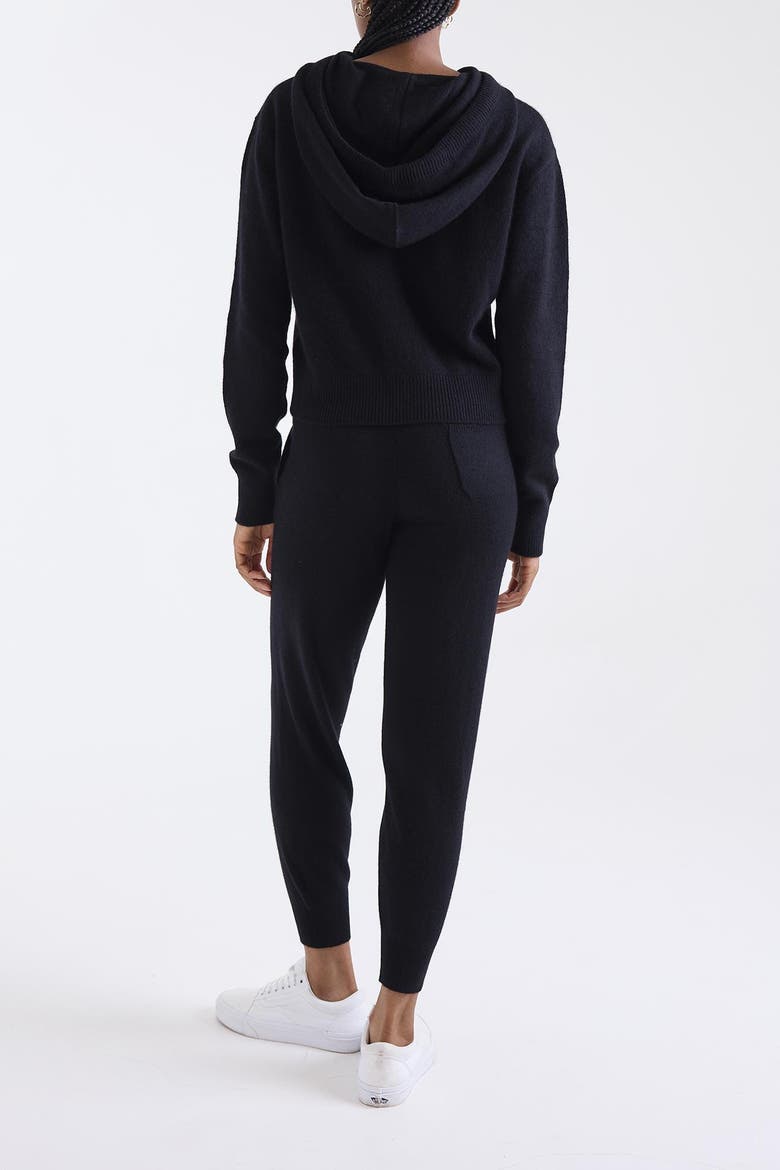 Milani 100% Cashmere Jogger, Alternate, color, BLACK