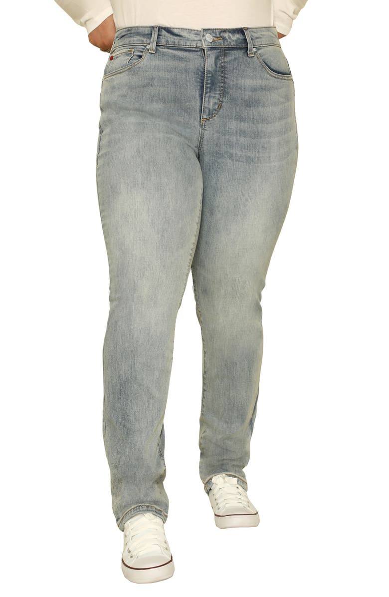 SLINK Jeans High Waist Straight Leg Jeans, Main, color,