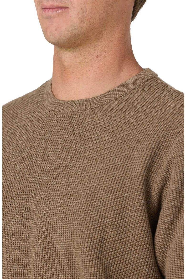 OG Roscoe Waffle Sweater, Alternate, color, HEATHER KHAKI