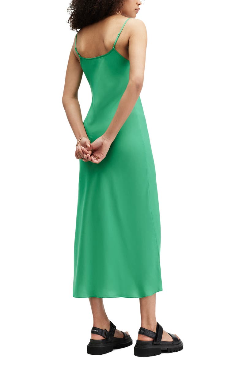 AllSaints Bryony Slipdress, Alternate, color, Spectra Green