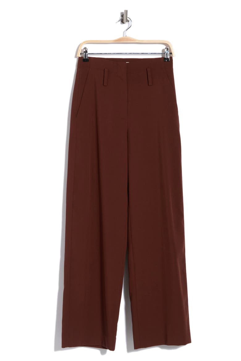 Liam High Waist Wide Leg Pants, Main, color, BRUNETTE