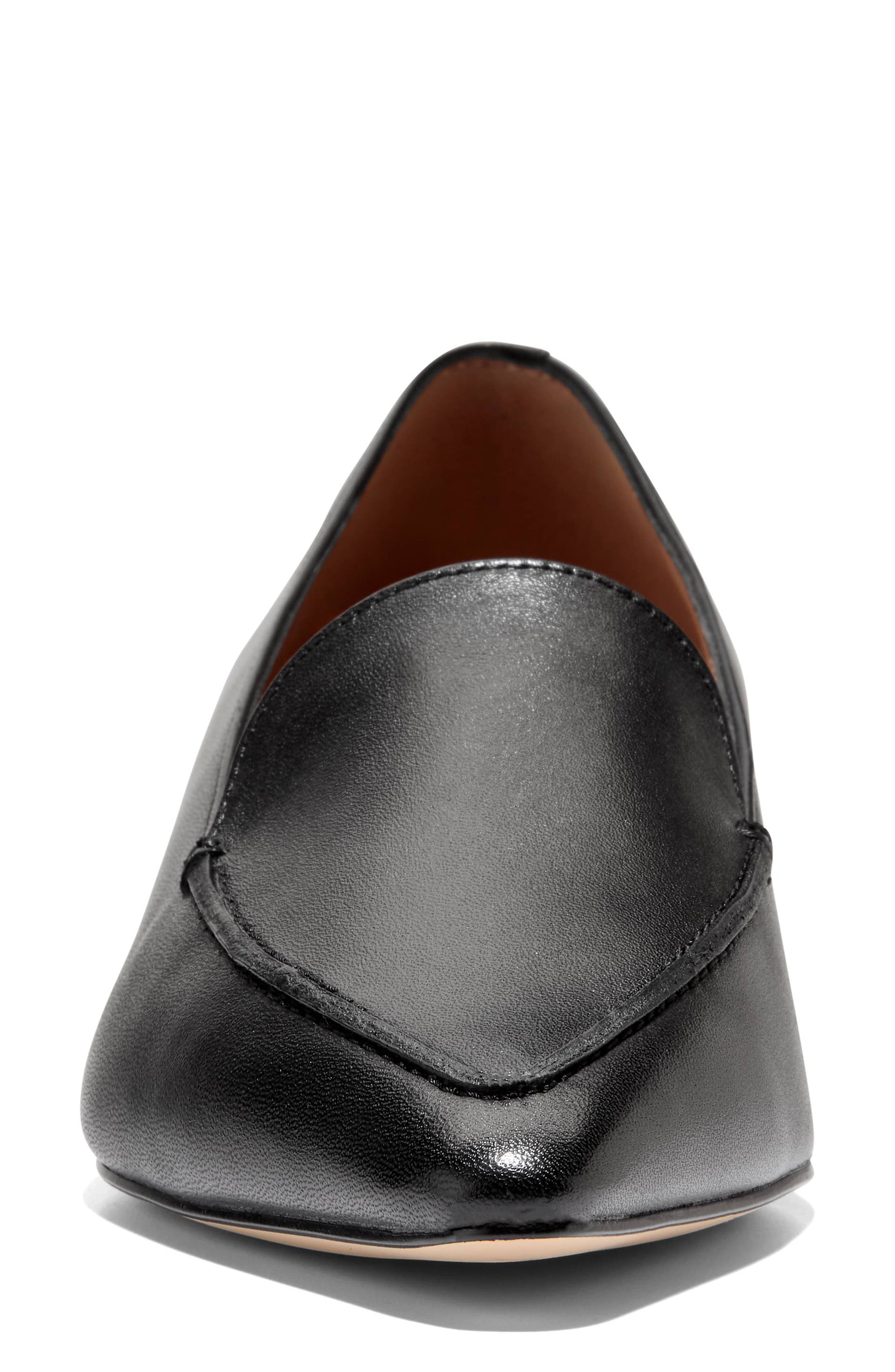 Beatrice Loafer, Alternate, color, BLACK LEATHER