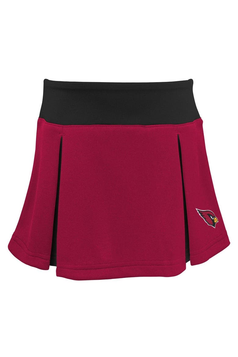 Girls Preschool Cardinal Arizona Cardinals Spirit Cheerleader Two-Piece Set with Bloomers, Alternate, color, Cardinal