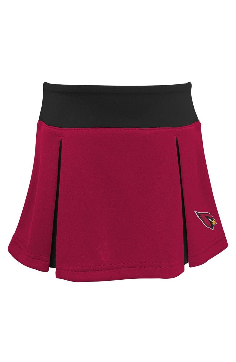 Outerstuff Girls Preschool Cardinal Arizona Cardinals Spirit Cheerleader Two-Piece Set with Bloomers, Alternate, color, Cardinal