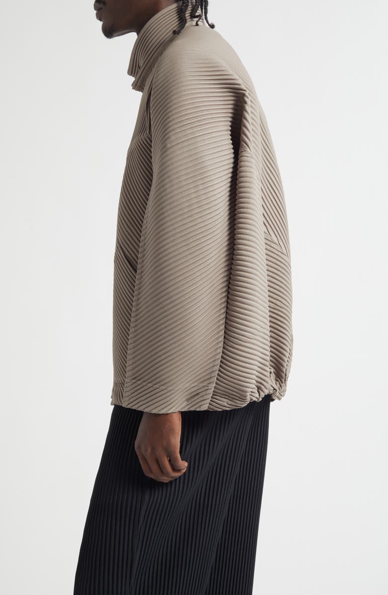 Homme Plissé Issey Miyake Monthly Colors September Pleated Blouson Jacket, Alternate, color, Riverside Gray