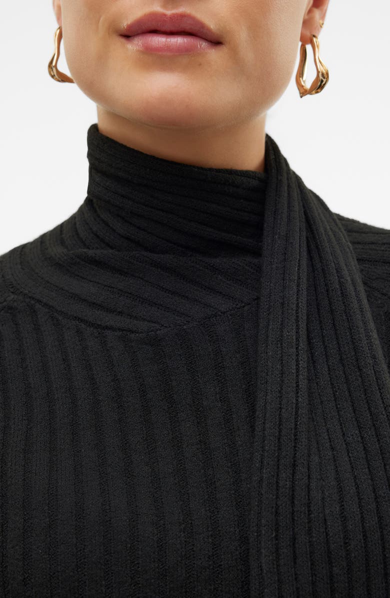 VERO MODA Zoey Rib Scarf Sweater, Alternate, color,