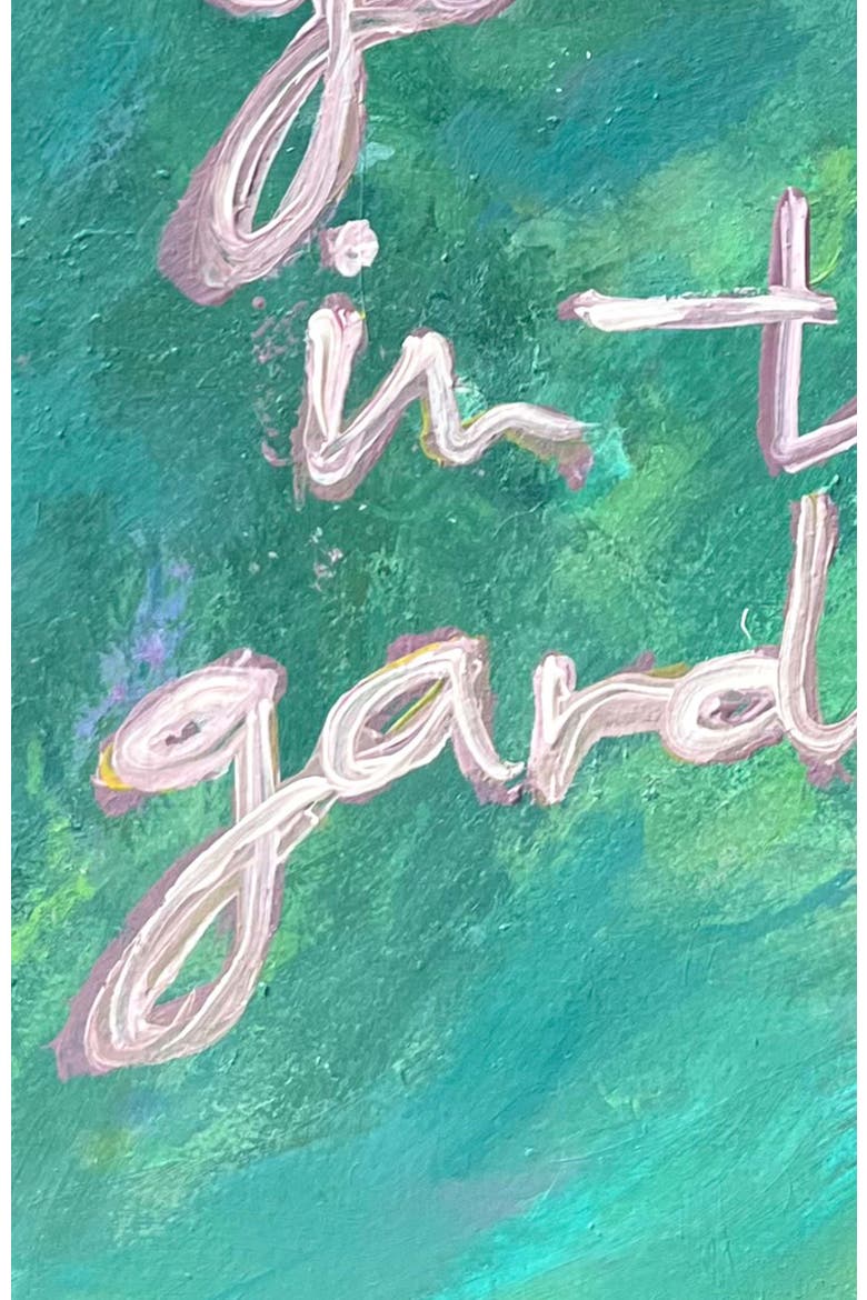 Please, Go Out in the Garden by Maggie Lemak, 8x10 Art Print, Alternate, color, Green