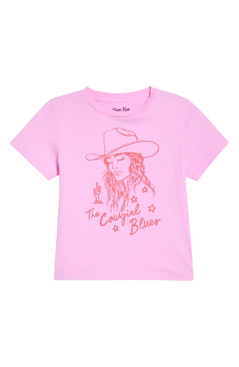 Junk Food The Cowgirl Blues T-Shirt, Main, color, Prism Pink