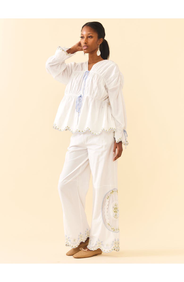 Eddy Juliana Pants, Alternate, color, White