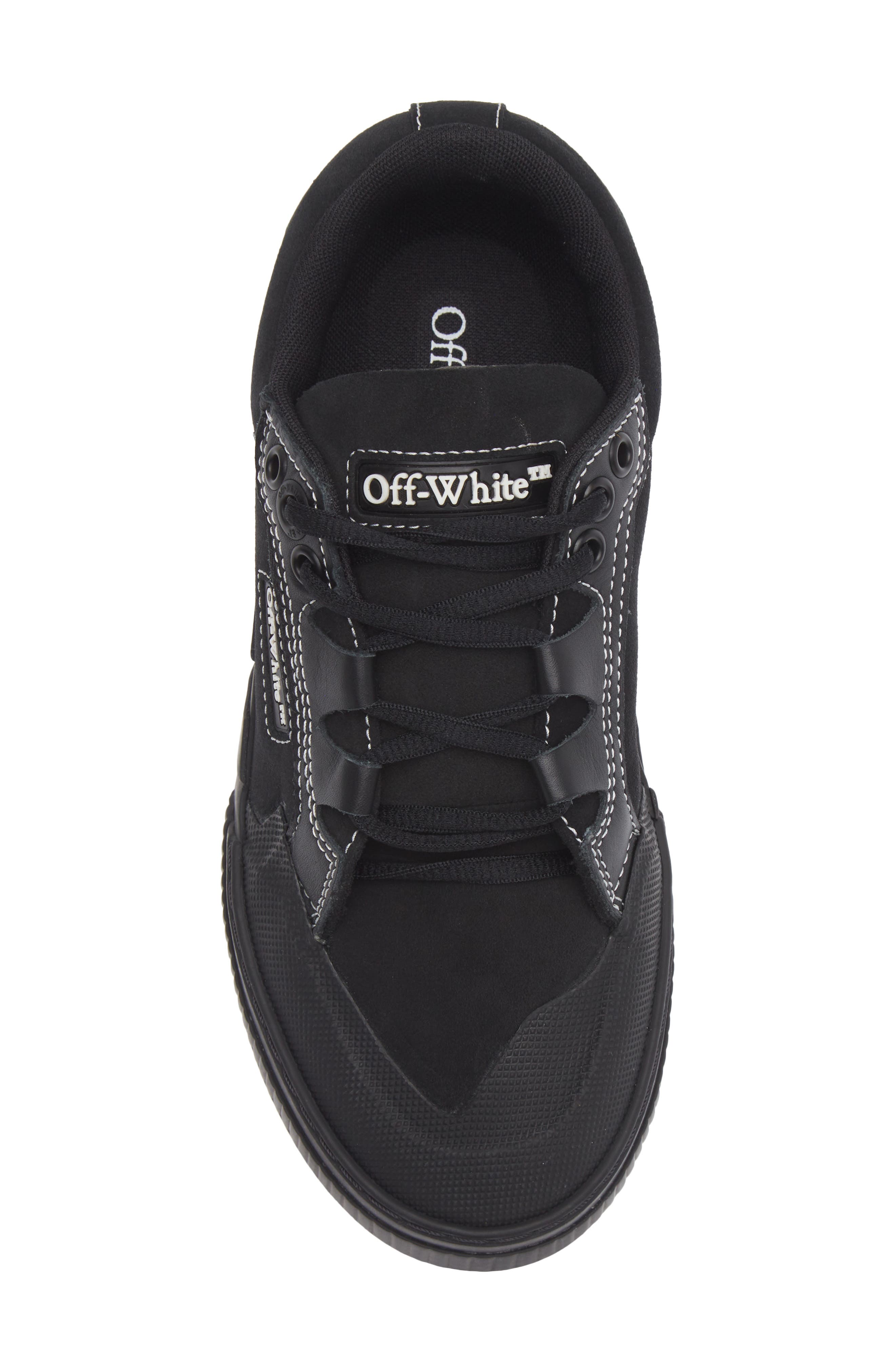 Off-White 779 Suede Vulcanized Sneaker, Alternate, color, Black - Black