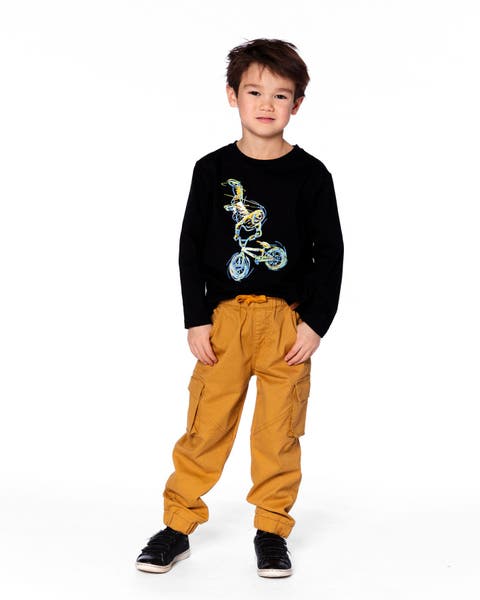 Long Sleeve Cotton Jersey Tee Shirt (Little Kid & Big Kid)