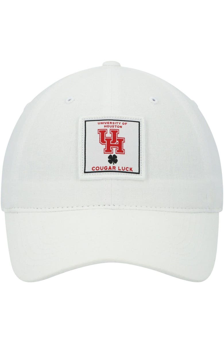 Black Clover Men's White Houston Cougars Dream Adjustable Hat, Alternate, color,
