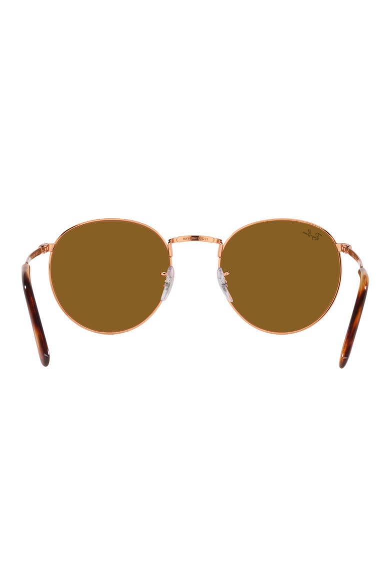 New Round 50mm Phantos Sunglasses, Alternate, color, ROSE GOLD