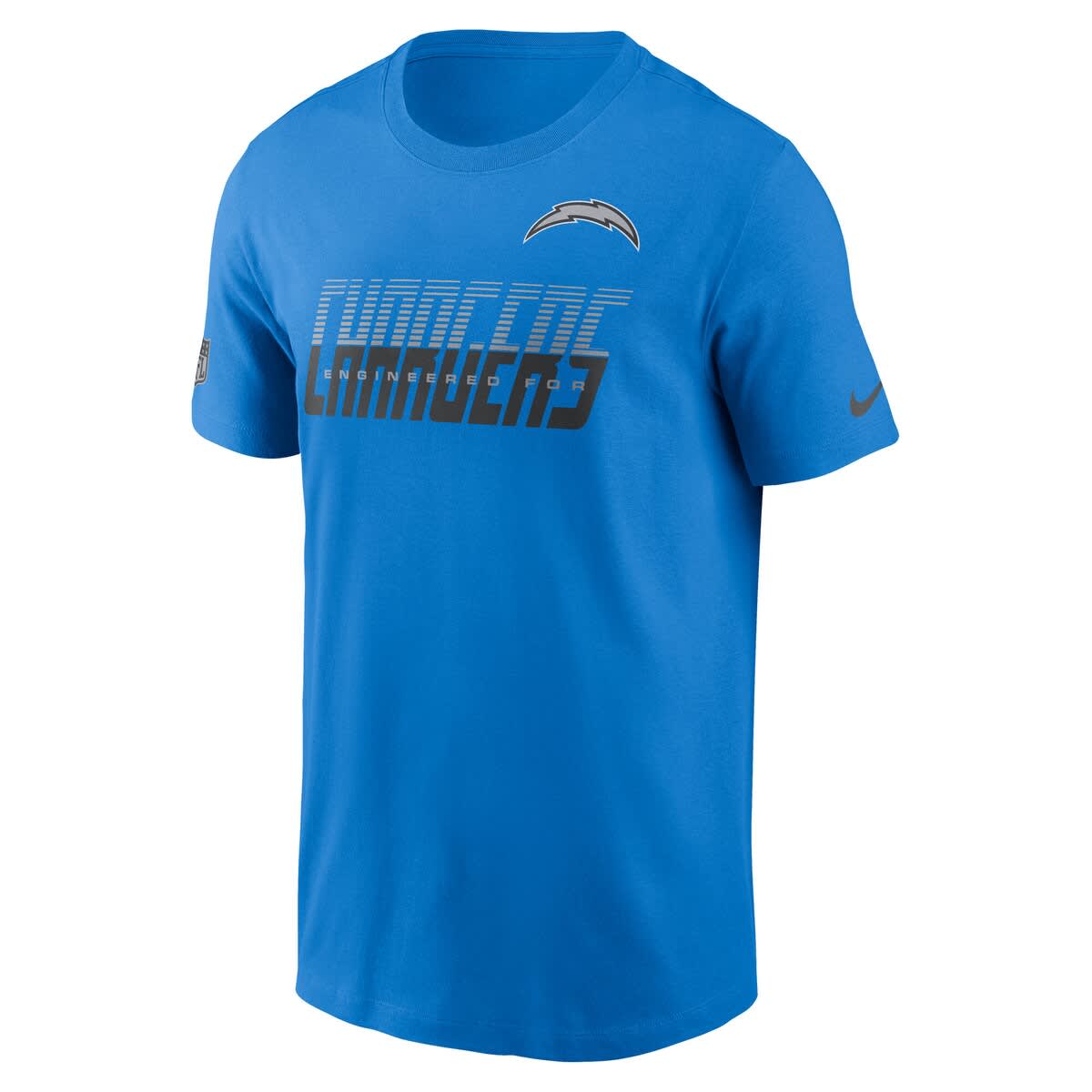 Men's Nike Powder Blue Los Angeles Chargers Sideline Dri-FIT T-Shirt - image 2