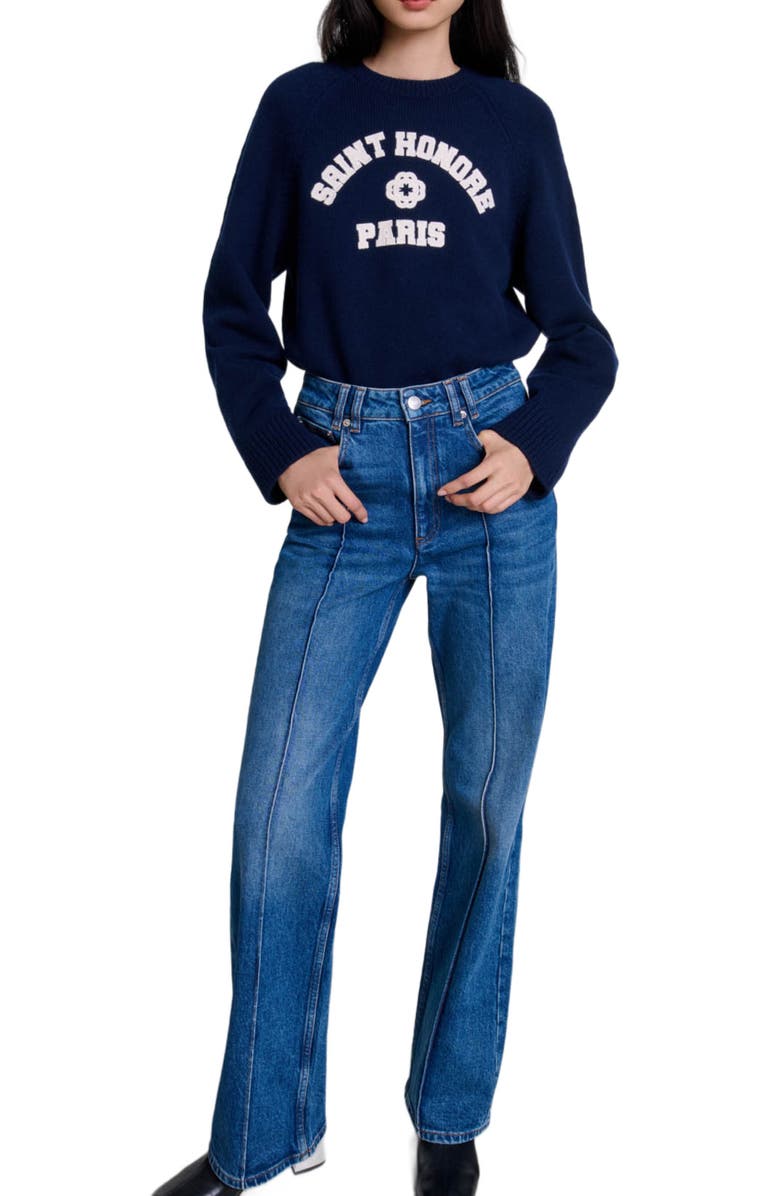 maje Straight-leg jeans, Alternate, color,