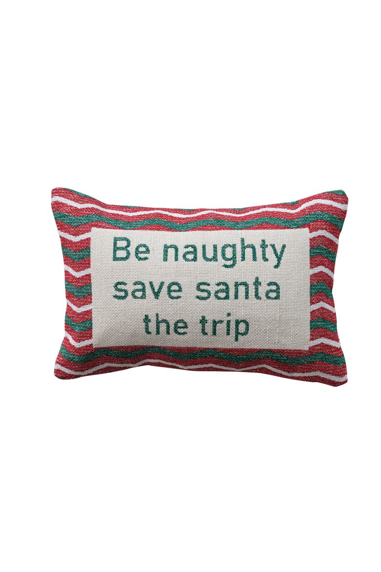 Cotton Zig Zag Lumbar Pillow, Main, color, Multicolor