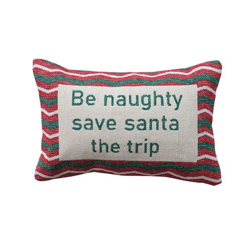 Cotton Zig Zag Lumbar Pillow